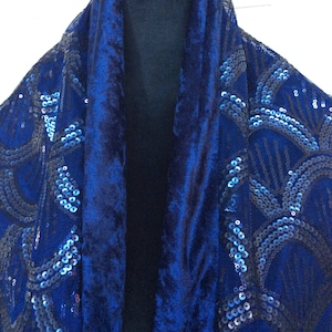 Older Woman Gift, Blue Shawl Wrap, Wedding Shawls And Wraps, Elegant Wraps, Elegant Shawl, Sequin Wrap, Blue Shrug, Ladies Shawl, Blue Shawl