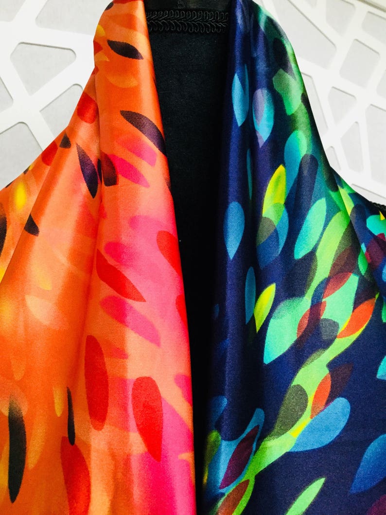 Rainbow Scarf, Shawl Gift For Mom, Elegant Shawl, Womens Shawl or Wrap, Shawl For Women, Evening Shawl, Ladies Shawl, Light Scarf, Scarves image 3