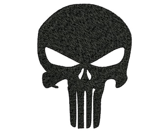 THE PUNISHER - machine embroidery design - Instant Download