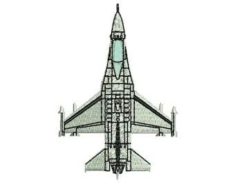 F-16 FIGHTER - machine embroidery design - Instant Download