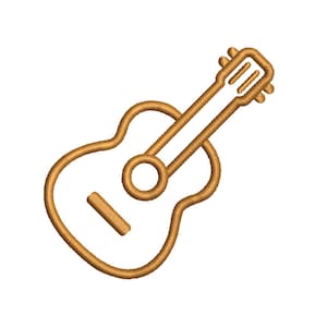 GUITAR - machine embroidery design - Instant Download