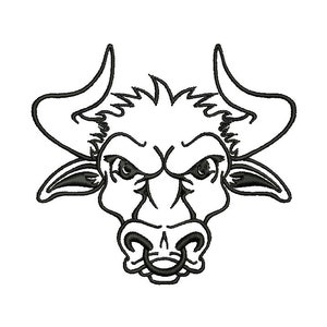 BULL - diseño de bordado de máquina - Descarga instantánea