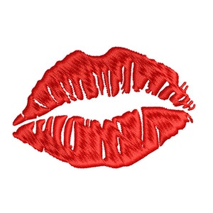 LIPS - machine borduurwerk ontwerp - Instant Download