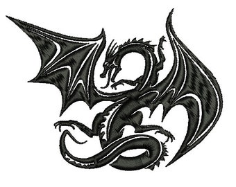 CHINESE DRAGON - machine embroidery design - Instant Download