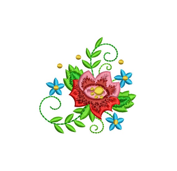 - machine embroidery design Instant Download cut-out 1 FOLK ART EMBROIDERY