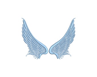 ANGEL WINGS - machine embroidery design - Instant Download
