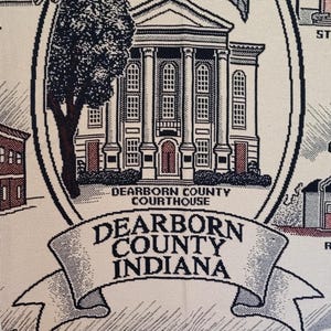 Dearborn County Indiana Throw: Riddle & Cockrell Cotton Blanket - Etsy