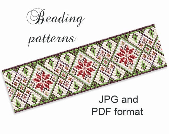 Loom Bead Pattern Beading Tutorial Loom Beading Pattern | Etsy