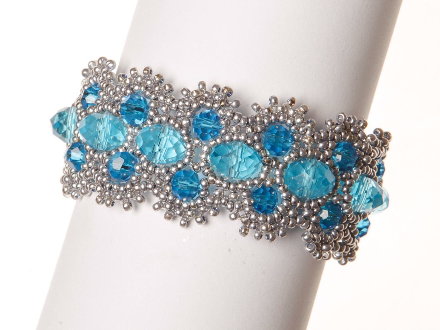 Beaded Bracelet Pattern Crystal Bracelet Tutorial Beading Etsy Australia