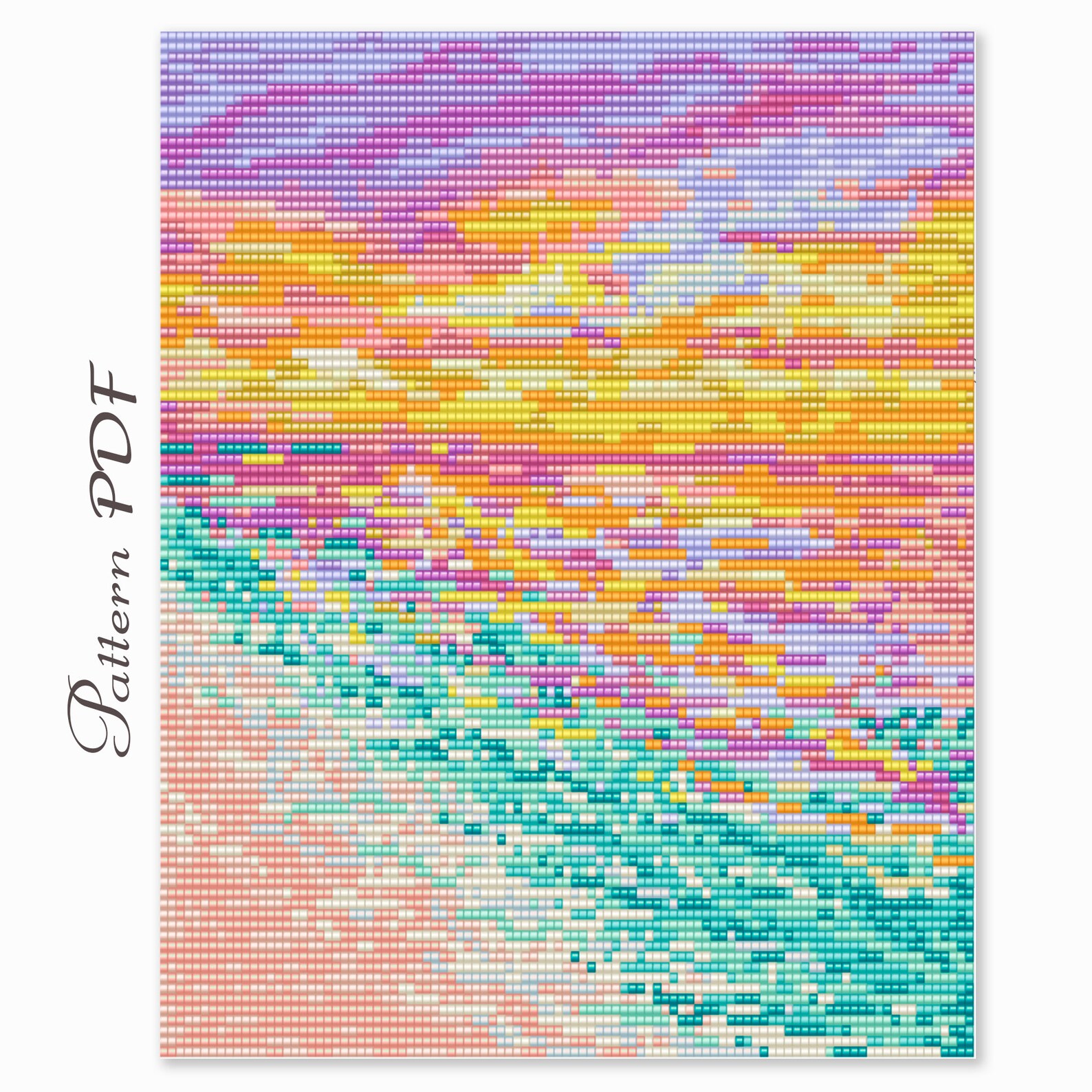 Loom Pattern Beaded Tapestry Bead Peyote Pattern Etsy