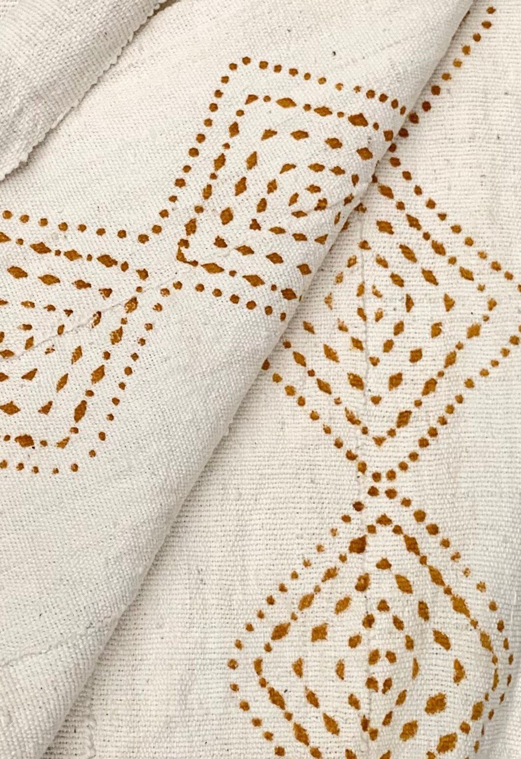 Mud Cloth Fabric table runner, African Mudcloth with tribal print, Hand