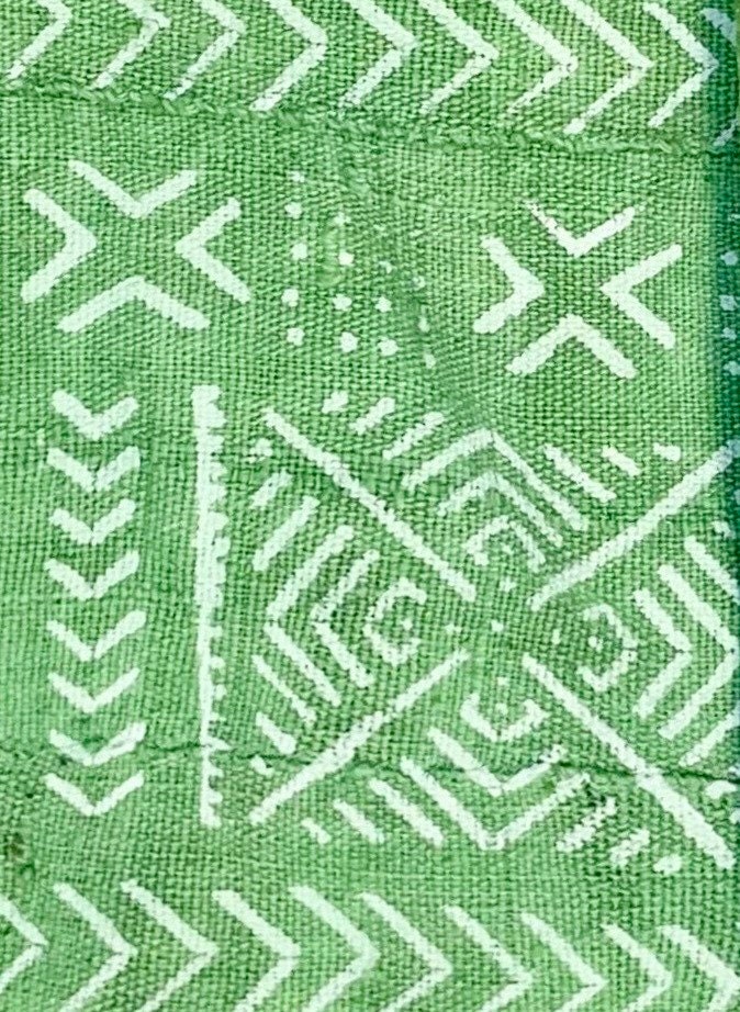 RESERVED: Mud Cloth, Green Mud cloth throw, Authentic African