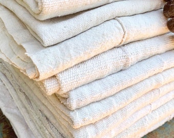 Tissu africain de boue, boue blanche du Mali, Afrique, tissu en coton naturel