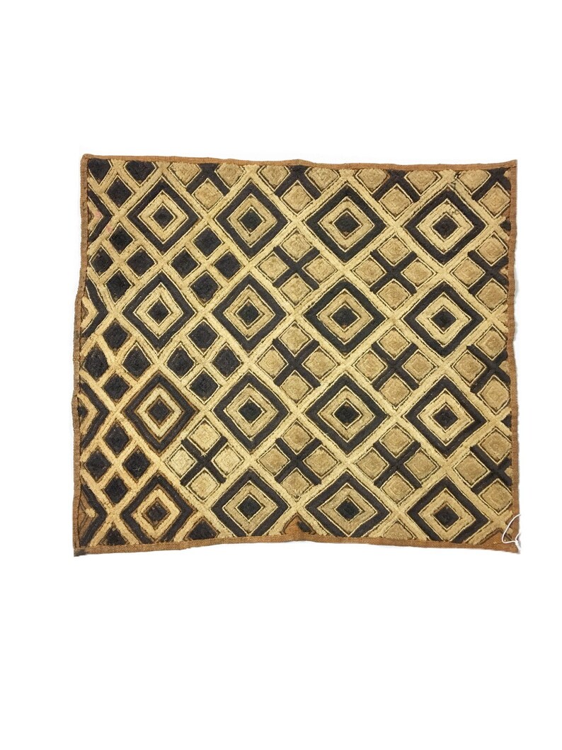 Kuba Cloth Tapestry Wall Hanging Rug African Tribal H