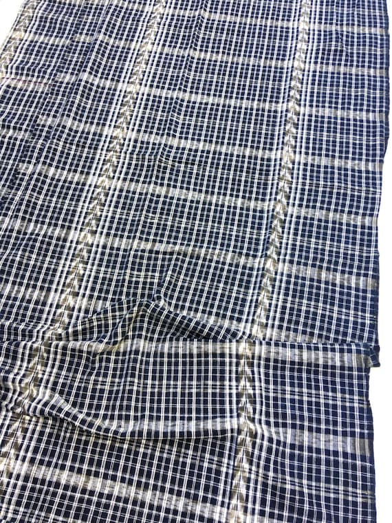 Tissu guatémaltèque, Vintage coton, bleu, blanc, noir d’éclat, Ikat, soupçon d’éclat, noir Boho Home Decor 5ee07d Tissu guatémaltèque, Vintage coton, bleu, blanc, noir d’éclat, Ikat, soupçon d’éclat, noir Boho Home Decor 5ee07d
