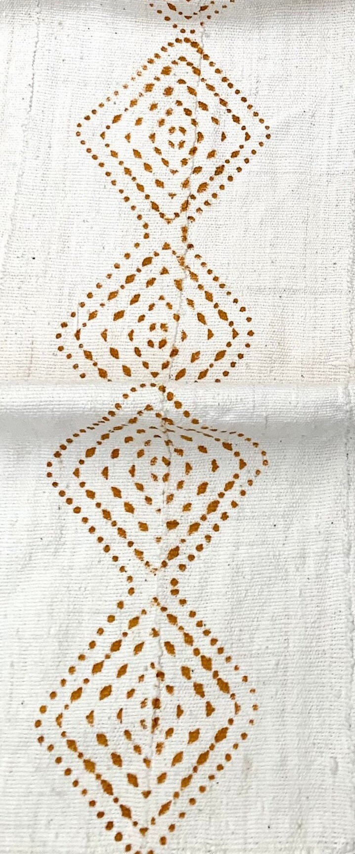 Mud Cloth Fabric table runner, African Mudcloth with tribal print, Hand