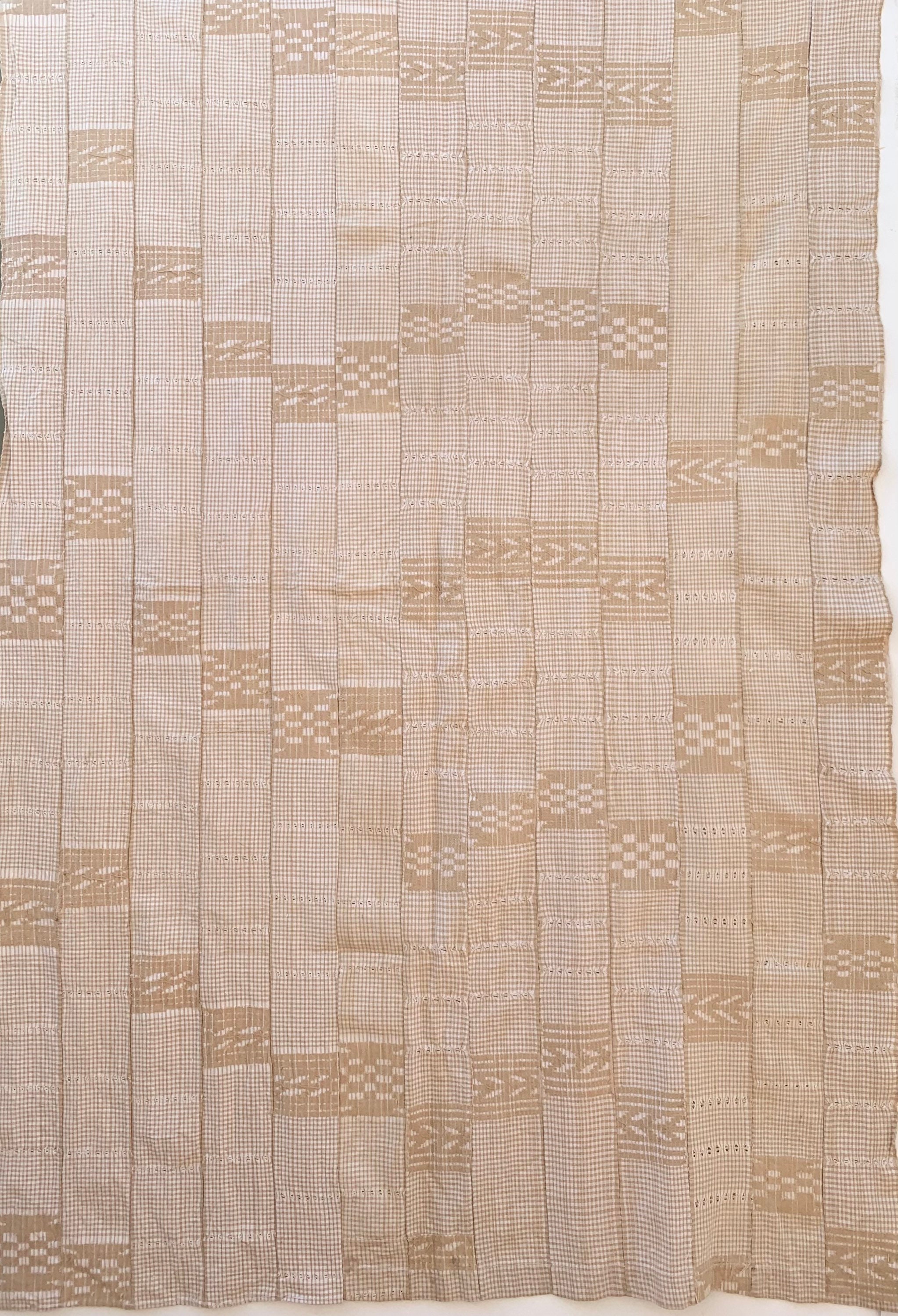 African Fabric, Vintage Aso Oke Textile, Pure cotton Nigerian textile