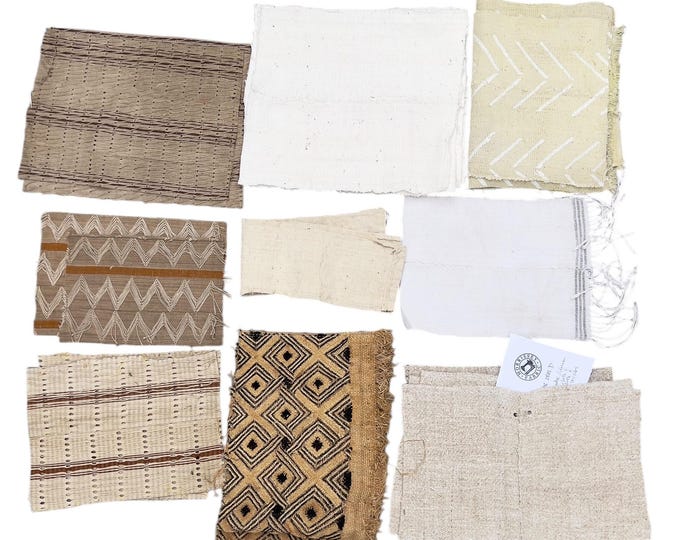 Patches- Remnants- fabric scraps for patchwork- quilting- crafting- African Vintage samples