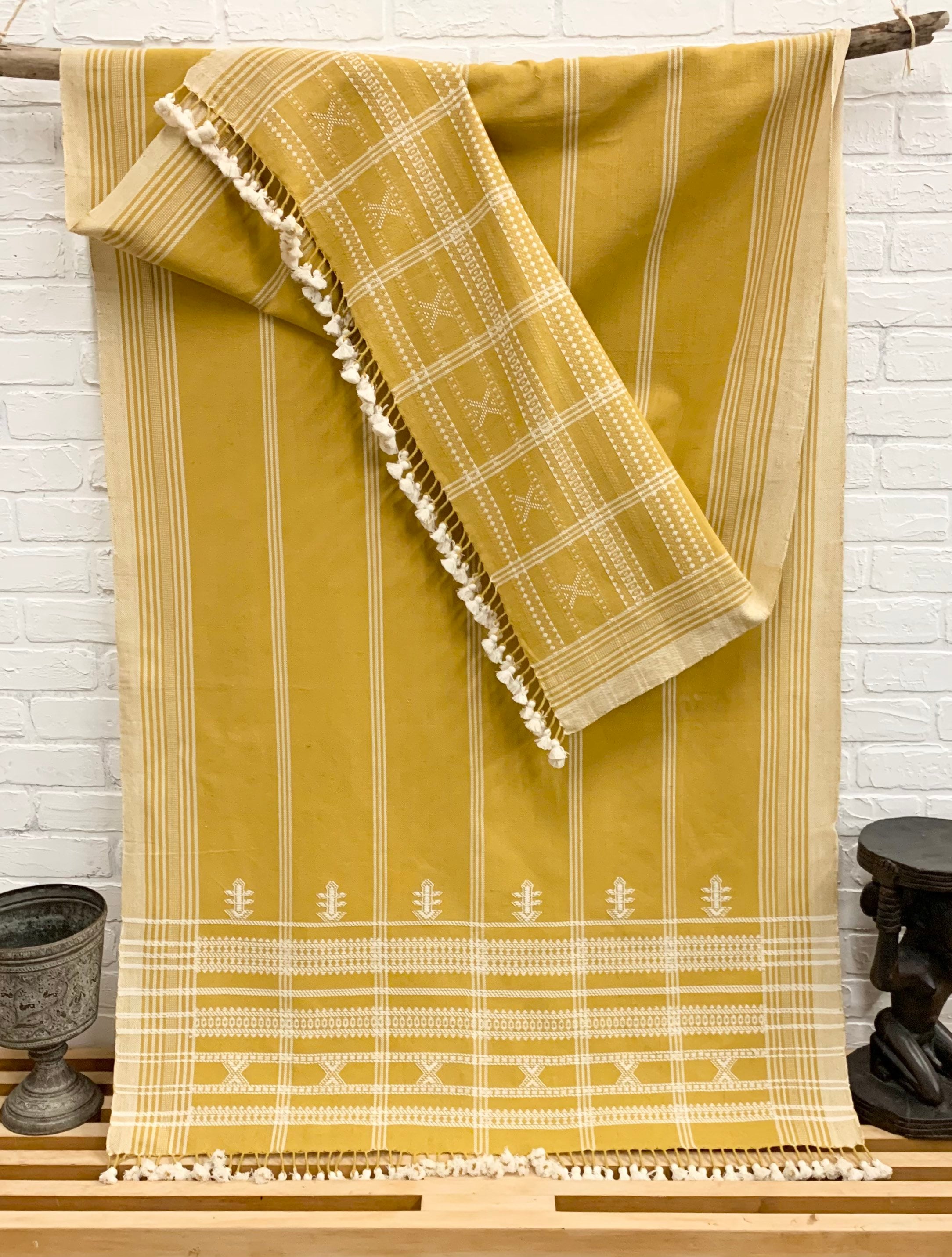 Boho Throw blanket, Picnic blanket, Bhujodi Textile, Dining room table