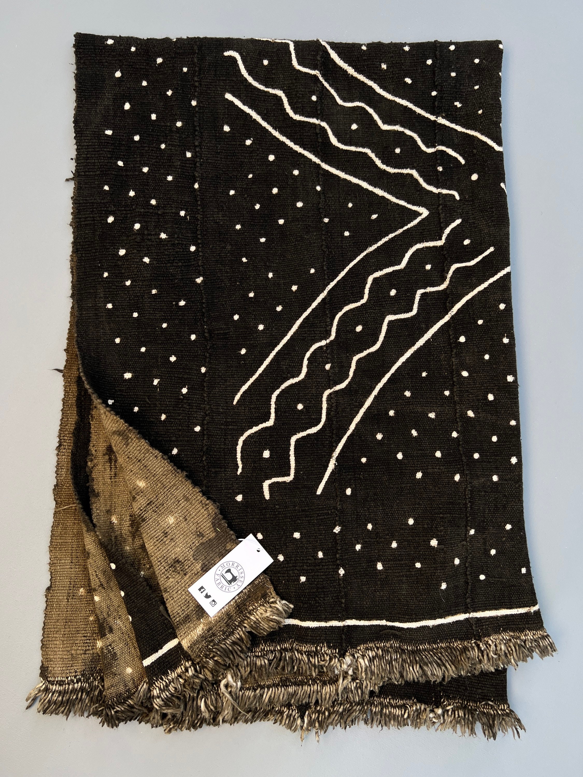 Mud Cloth / Bogolan Black Mud Cloth Fragment