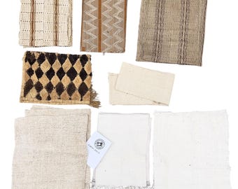 Patches- Remnants- fabric scraps for patchwork- quilting- crafting- African Vintage samples
