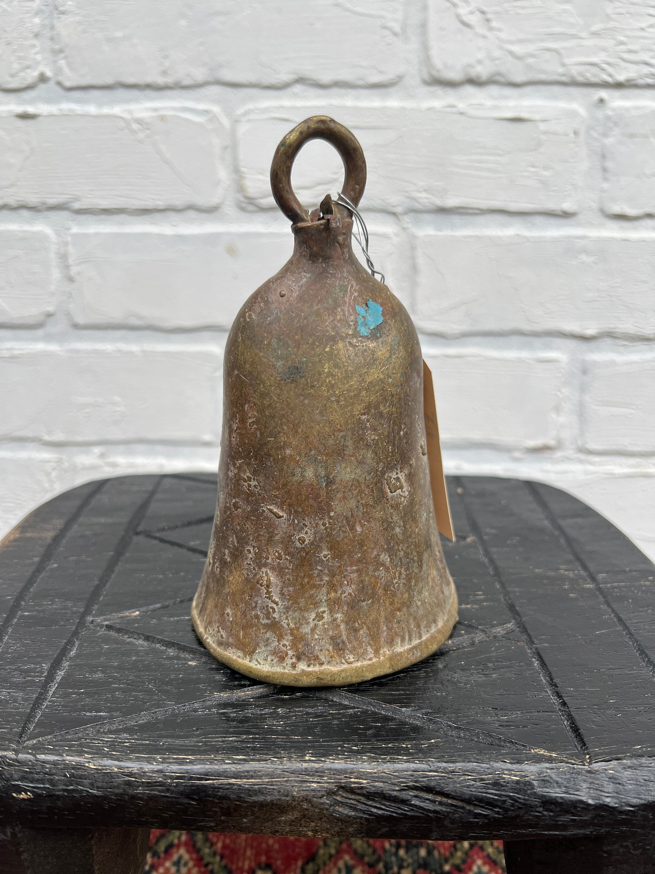 Bronze cow bell, rustic hand made farmhouse bell, Home Decor