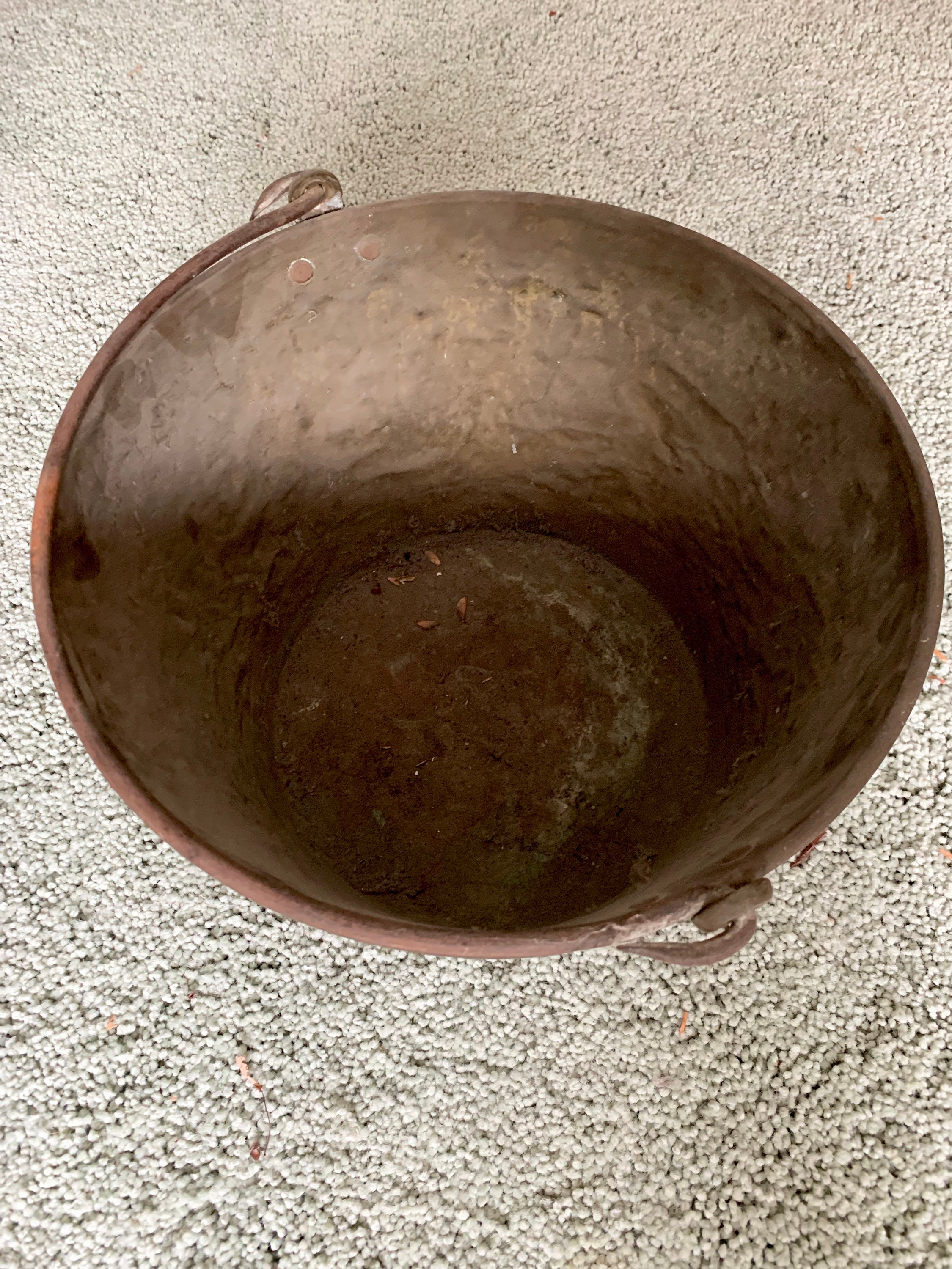 Antique Apple Butter Kettle Vintage Brass Pail Authentic Etsy