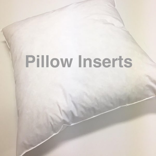 Down and Feather Pillow Inserts Etsy