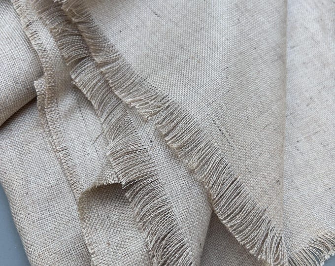 Linen Silk Blend fabric Remnant- fabric end cut- 2 yard piece- quilting- crafting- silk/linen sample cut, Discount linen, Off price linen