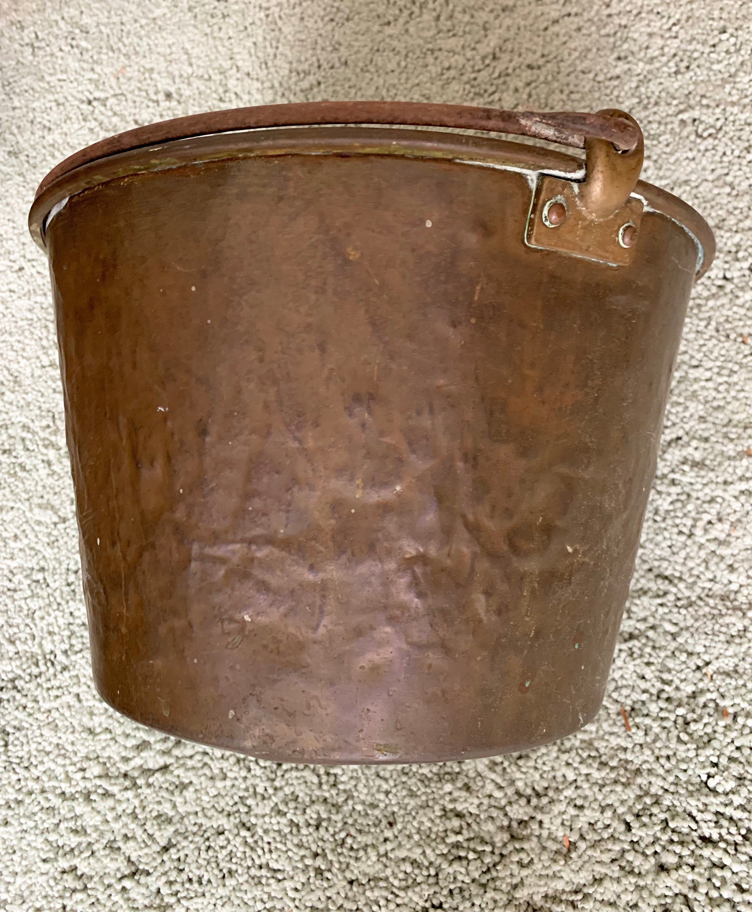 Antique Apple Butter Kettle Vintage Brass Pail Authentic Etsy