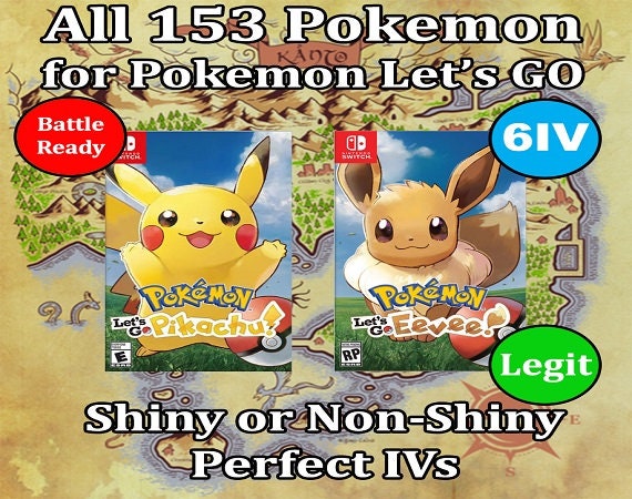 Pokemon Lets Go Pikachu Eevee Ebook Guide On How To Obtain All 153 Shiny Pokemon Fast Delivery