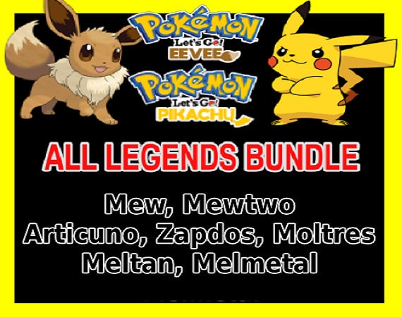 Pokemon Lets Go Pikachu Eevee Ebook Guide On How To Obtain All Shiny Legendary Pokemon Fast Delivery Nintendo Switch