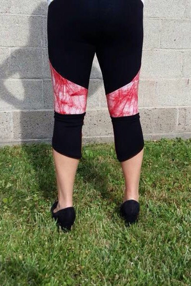 Leggings 34 recycled yoga Collation Ga\u00efa burgundy and black