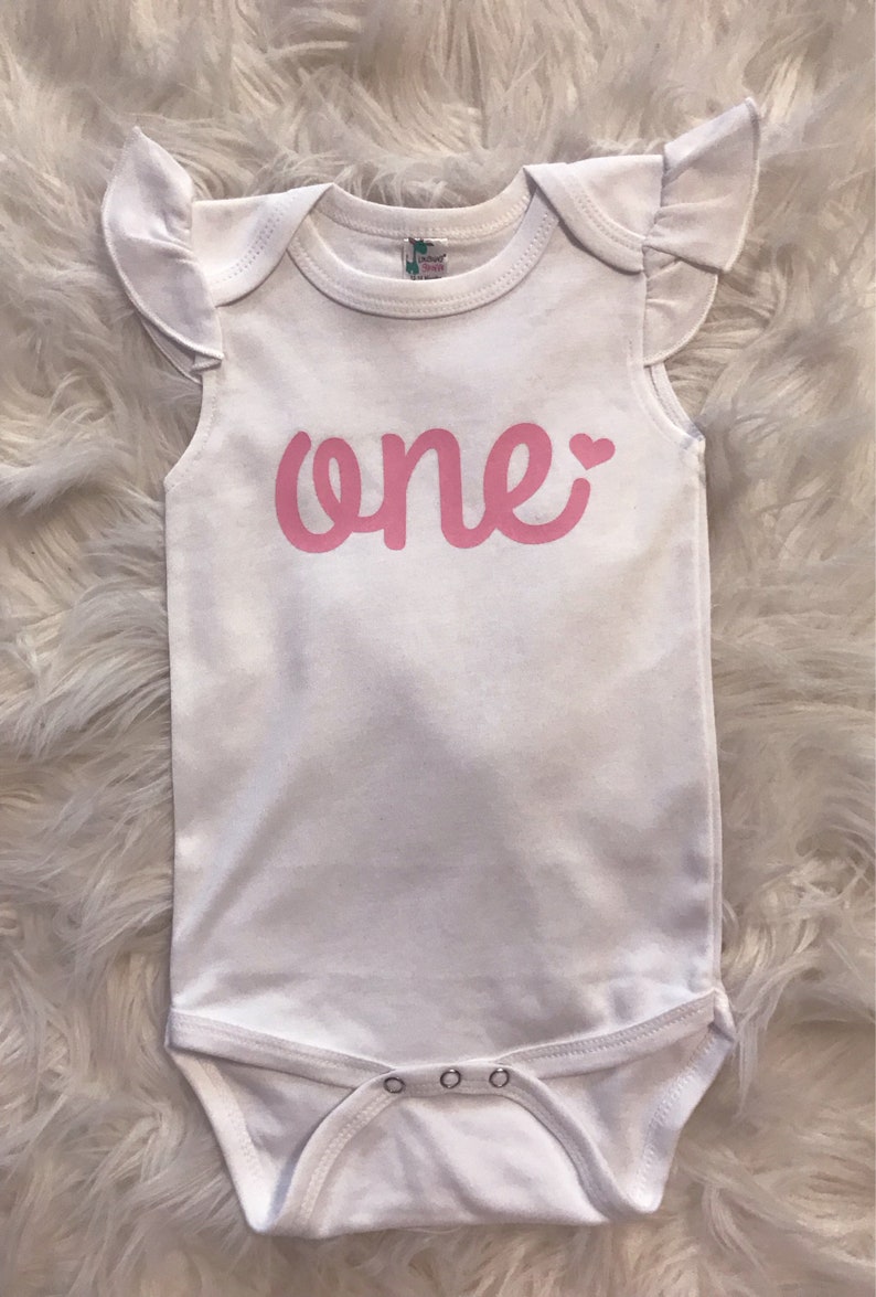 First Birthday Girl Pink Birthday First Birthday Onesie One Onesie Girl One Onesie Baby Girl 1st Birthday Outfit Birthday Onesie