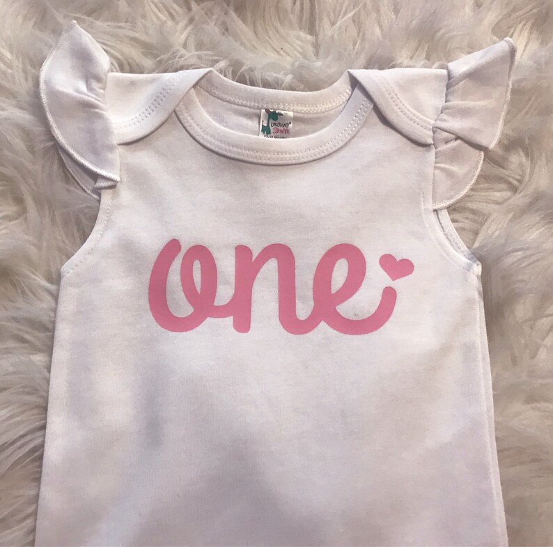 First Birthday Girl Pink Birthday First Birthday Onesie One Onesie Girl One Onesie Baby Girl 1st Birthday Outfit Birthday Onesie