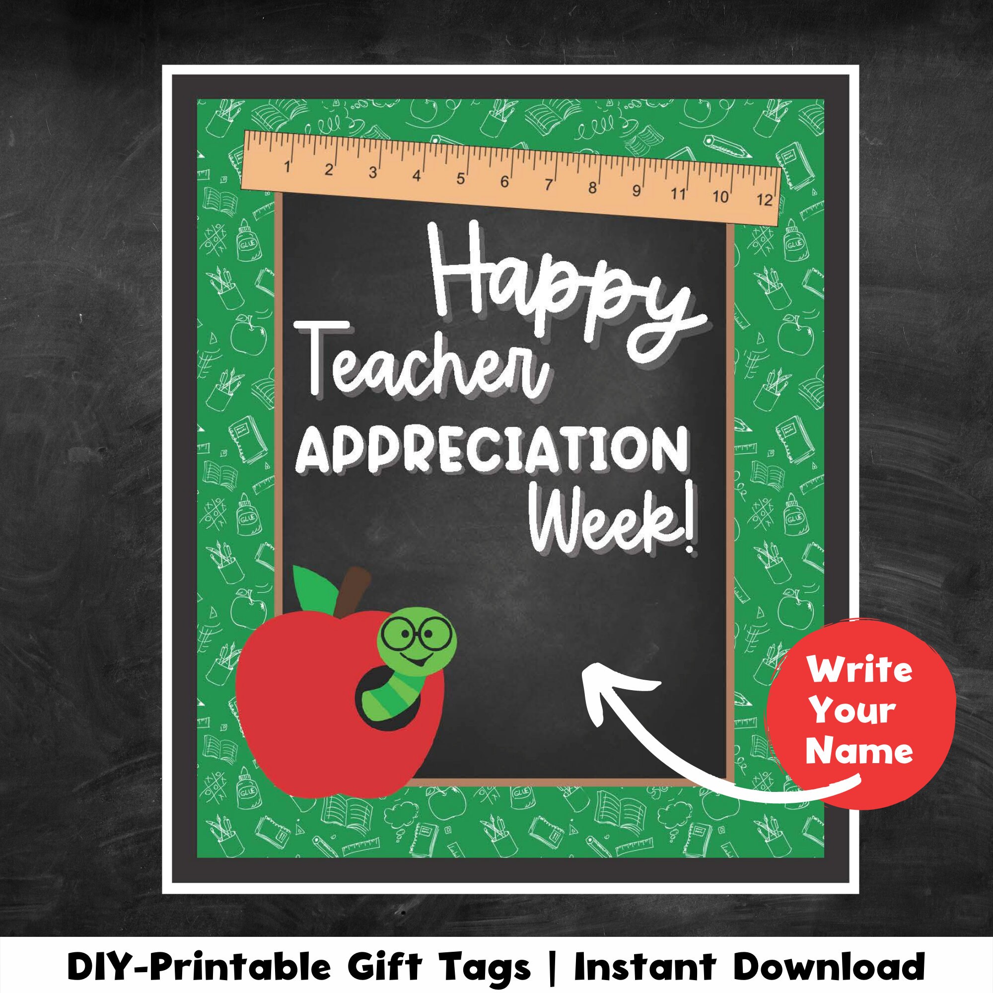 Teacher Appreciation May Teacher Appreciation Teacher Tag Etsy