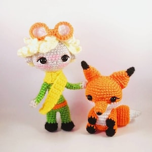 Prince and Fox Amigurumi Plush Set