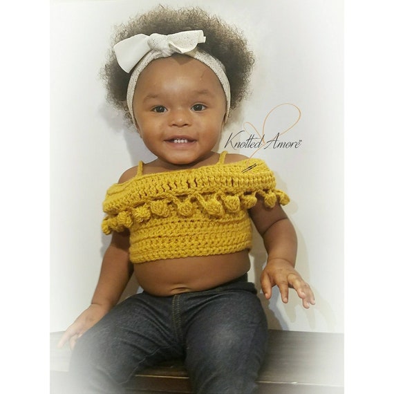 crochet baby shirt