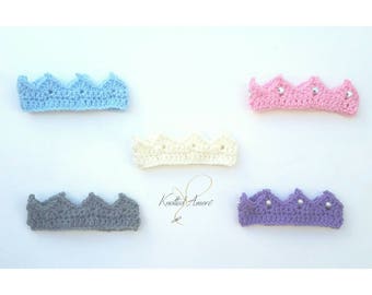 Baby boy crown, baby girl crown,crochet newborn baby crown, newborn boy photo prop, prince crown, newborn crown, princess crown, pink, blue