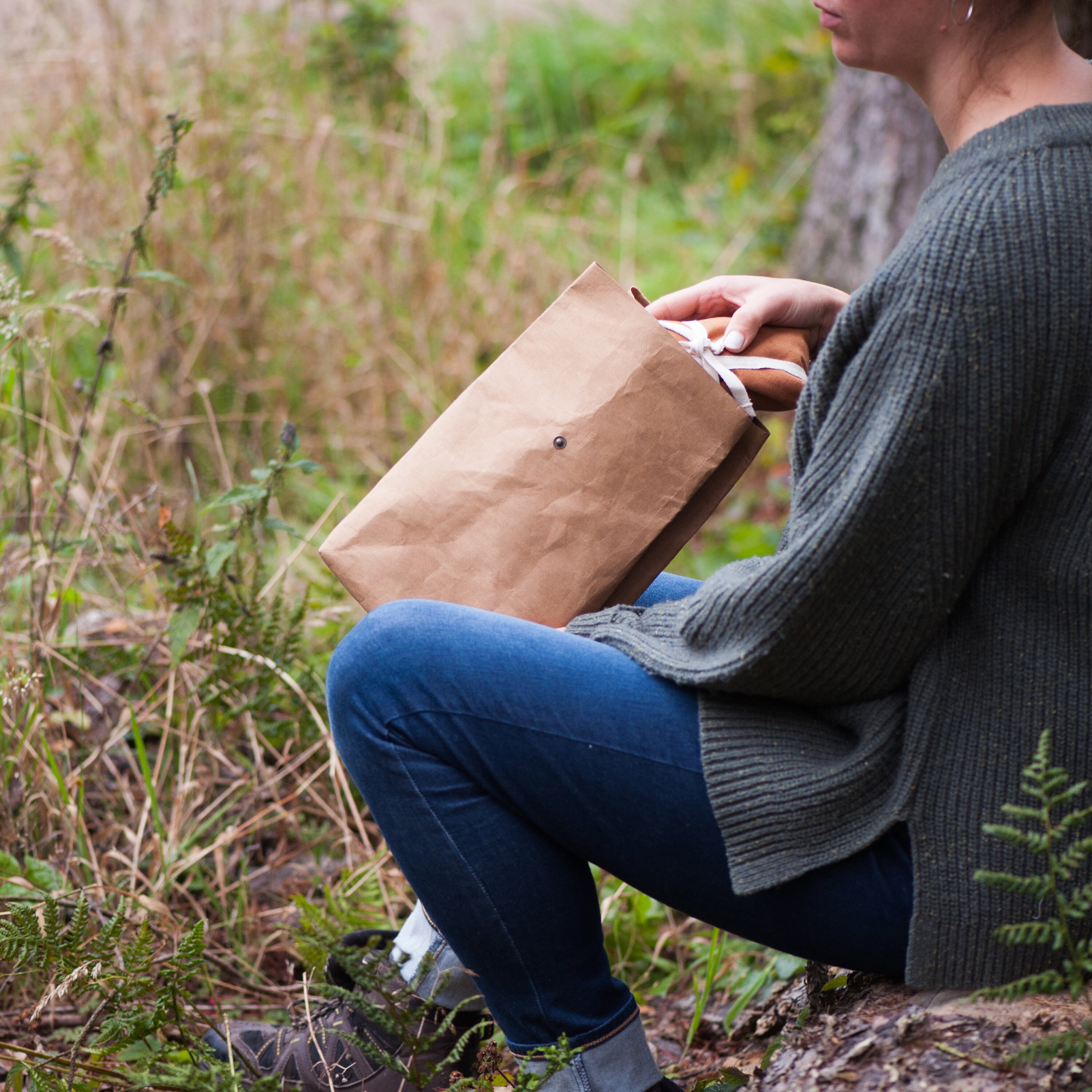 Vegan Leather Lunch Bag Tan Vegan Friendly Reusable Etsy UK
