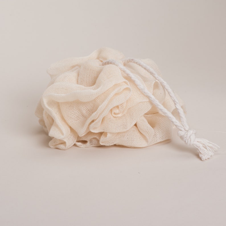 Plastic Free Bath and Shower Pouf/ Shower Lilley Etsy UK