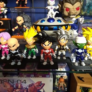 Dragonball Z as MMPR Custom The Loyal Subjects Vinyl Figure DBZ Mighty Morphin Power Rangers
