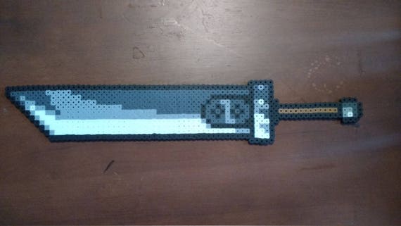Final Fantasy Vii Clouds Buster Sword 14 0x2 5 Perler Bead Etsy - clouds buster sword roblox