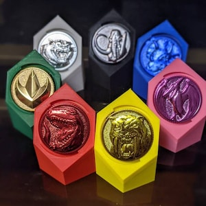 Colored STANDS ONLY Custom 1993 Original and Starlight Studios (1993) Mighty Morphin Power Ranger Morpher Coin Stand MMPR - No Coins
