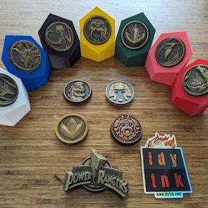 Colored STANDS ONLY Custom Legacy and Starlight Studios (Legacy/S7) Mighty Morphin Power Ranger Morpher Coin Stand MMPR Zyuranger - No Coins