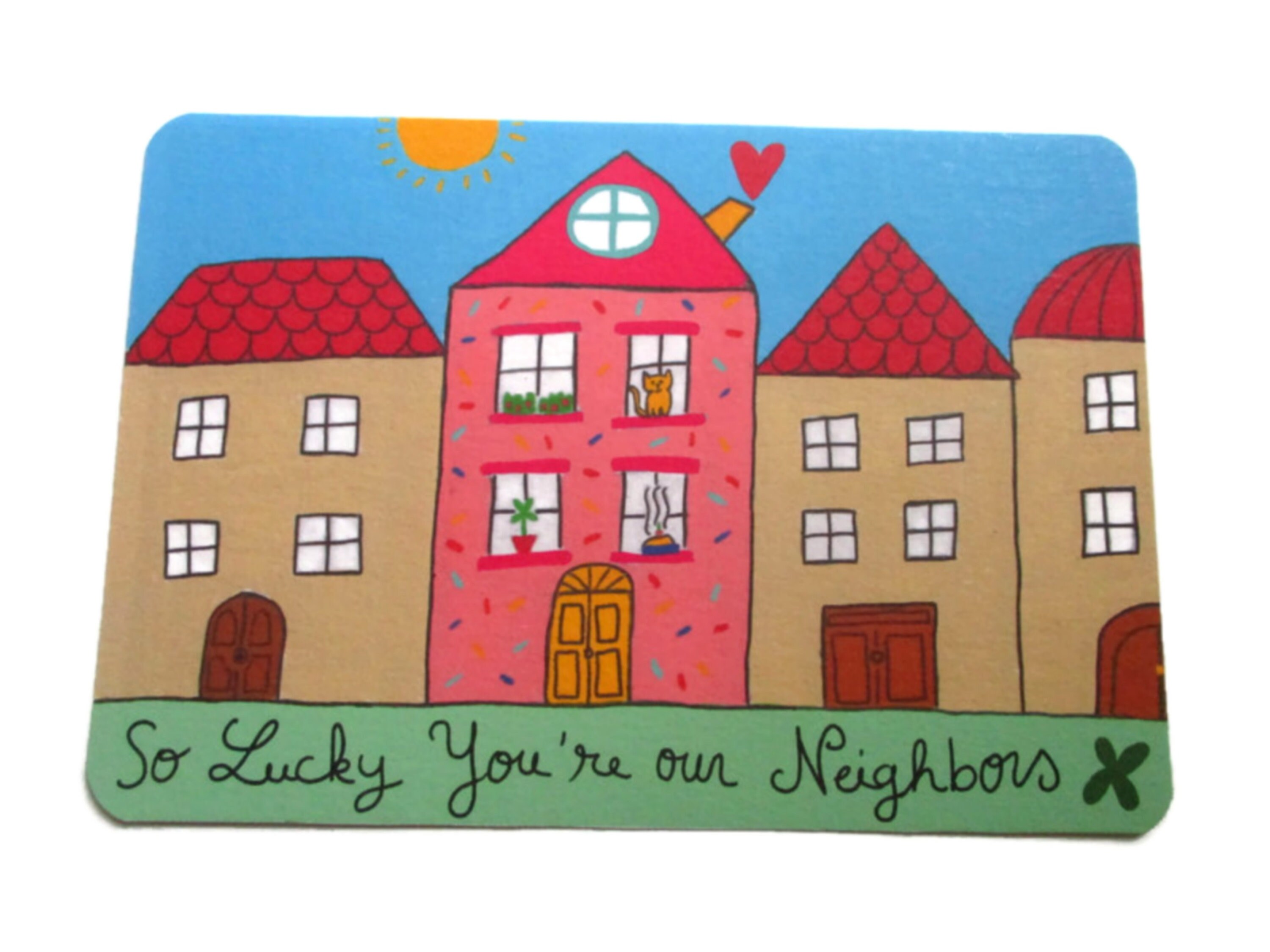 Best Neighbor Card Thank You Neighbor Neighbor Moving Card Etsy