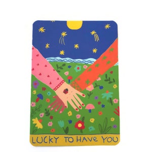 Carte Lucky to have You - carte amour - carte amitié image 2