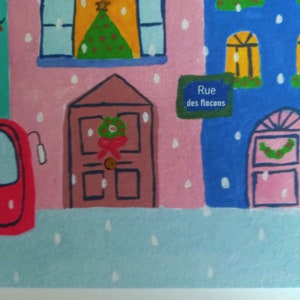 Carte Joyeux Noël, Carte de Noël, Carte de Vœux, Fête, Joyeux Noël, bus de noel, sapin, ville de noël, Célébration, image 4