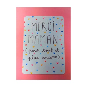 Carte Merci Maman - Carte Fête des Mères - Carte Anniversaire Maman afbeelding 5