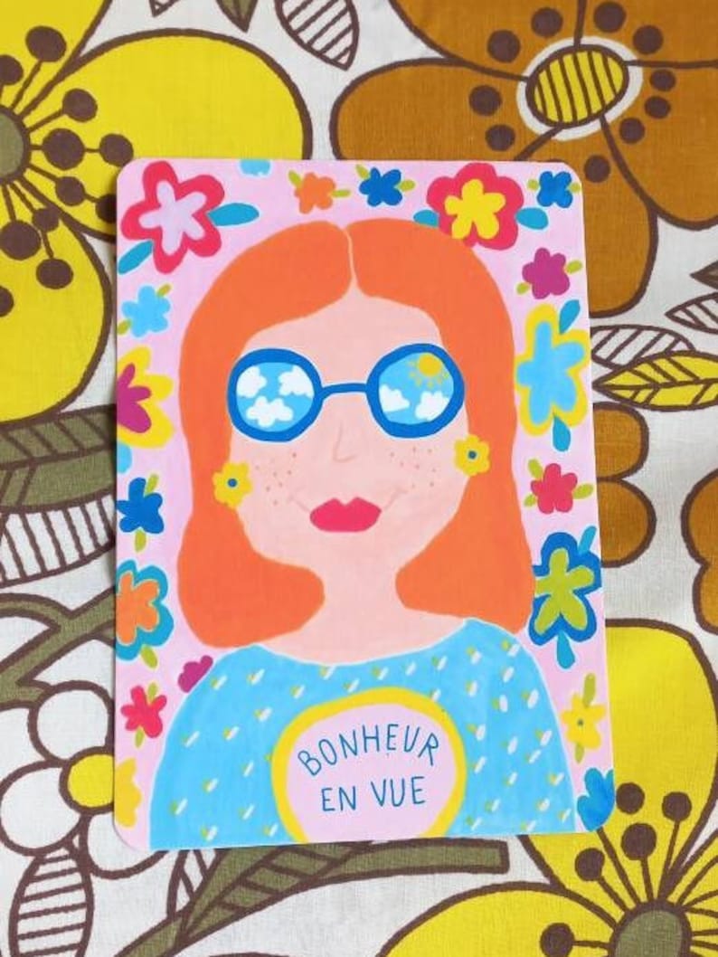 Carte bonheur en vue - carte réconfort - espoir - message positif - ca va aller - encouragement - carte a message - motivation - bonheur image 4